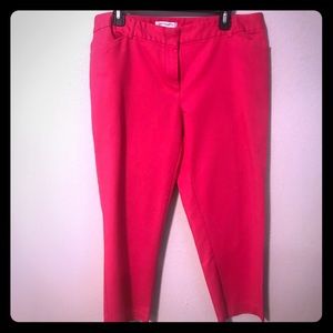 Liz Claiborne Hot Pink Crop Pants